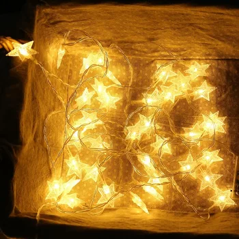

100led Light Frosted Five-Pointed Star Christmas Home Decorative String Lights Christmas Tree Hanging Light