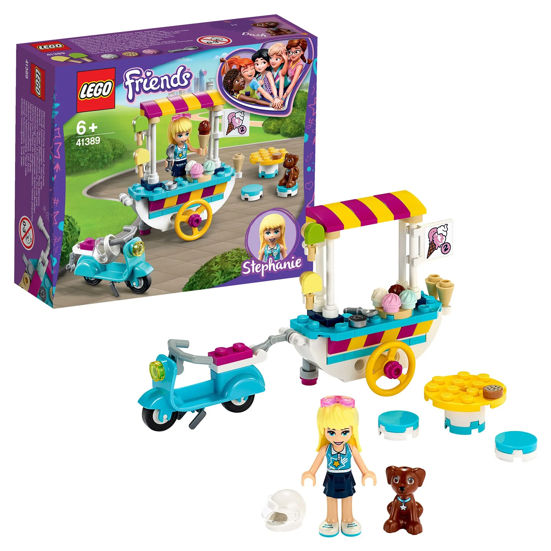 Конструктор LEGO Friends 41389 Тележка с мороженым | Игрушки и хобби
