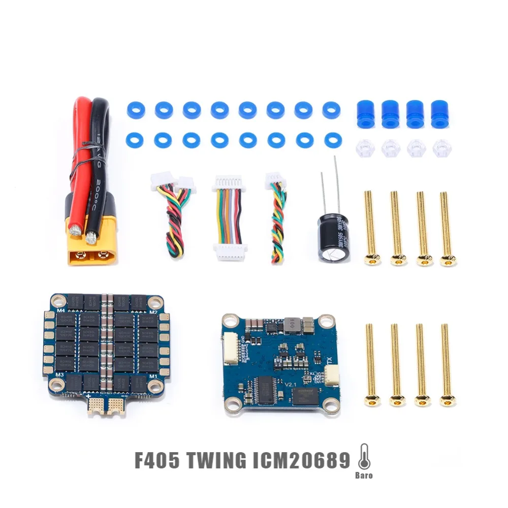 IFlight SucceX F4 V2.1 TwinG FC/SucceX 50A 2-6s программа BLHeli 32 Dshot1200 4-в-1 ESC блок управления полетами Системы с барометром для радиоуправляемого летательного аппарата FPV