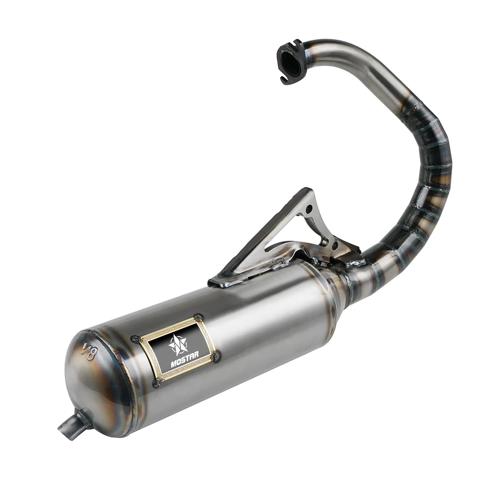 NICECNC Silencer exhaust pipe Performance exhaust 46mm-50mm FOR Honda DIO SA50 SR50 SK50 SYM DD50 Kymco ZX DJ Refined