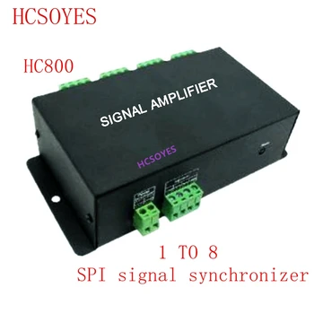 

DC12V 8 channels SPI signal synchronizer for dream color pixel led strip light ,signal amplifier HC800