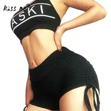 Однотонные шорты для бега на шнурке женские спортивные шорты для спортзала облегающие стильные спортивные шорты для фитнеса Женская Спортивная одежда для улицы