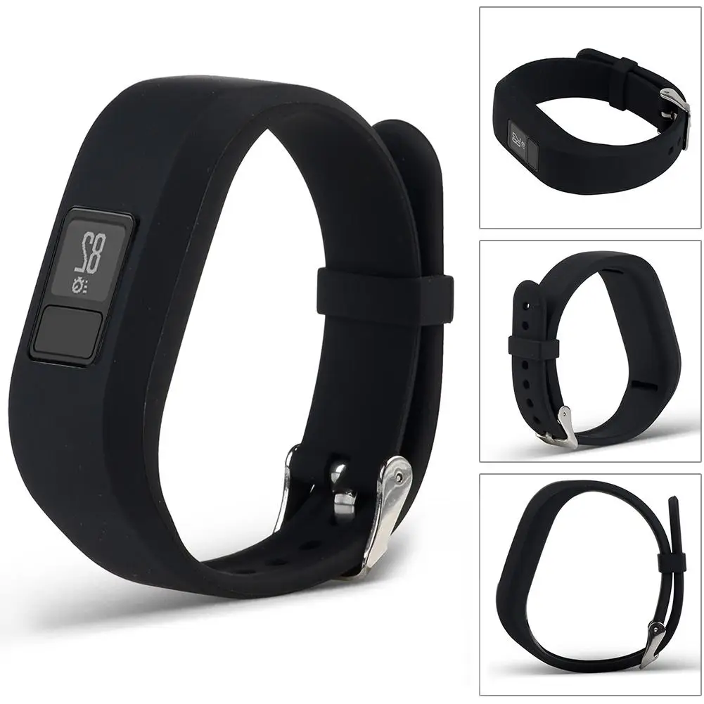 Силиконовый ремешок для Garmin Vivofit 3 Garmin JR Смарт часы замена Браслет ремешок с аксессуары с металлической пряжкой