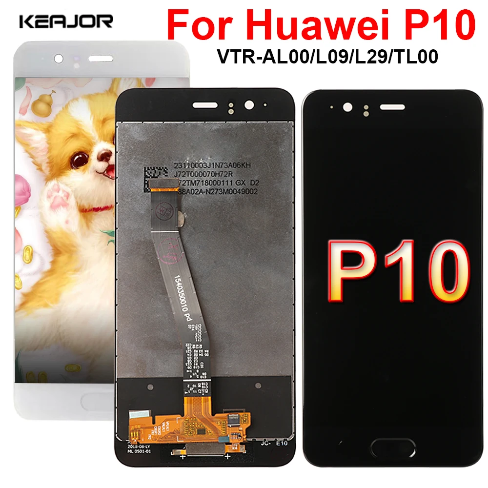 Дисплей для Huawei P10 VTR-AL00 L09 L29 TL00 ЖК-дисплей сенсорный экран замена дигитайзер