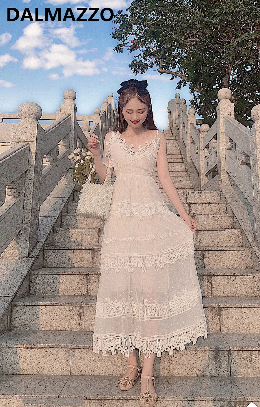 Женское Сетчатое лоскутное кружевное платье с v образным вырезом сексуальное