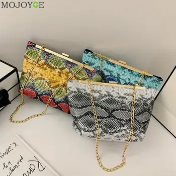 

Popular Simple Female Daily Bag Fashion Snakeskin Shoulder Crossbody Bag Women PU Leather Portable Totes Handbag