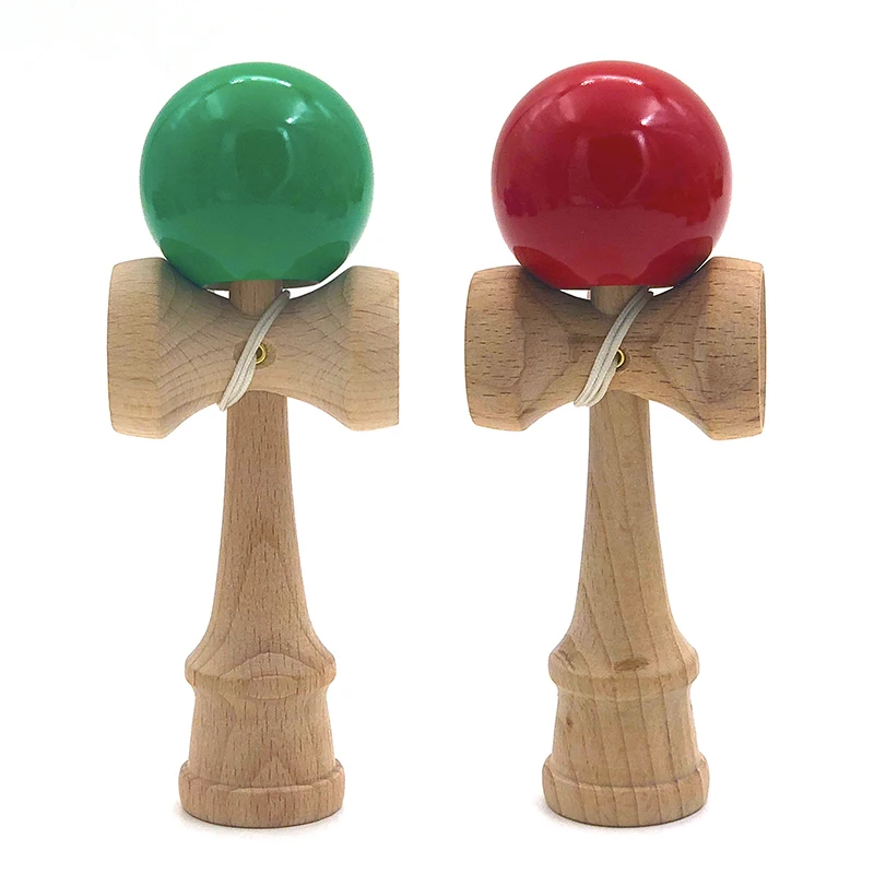12 см сплошной цвет профессиональный Kendama деревянные игрушки открытый умелый