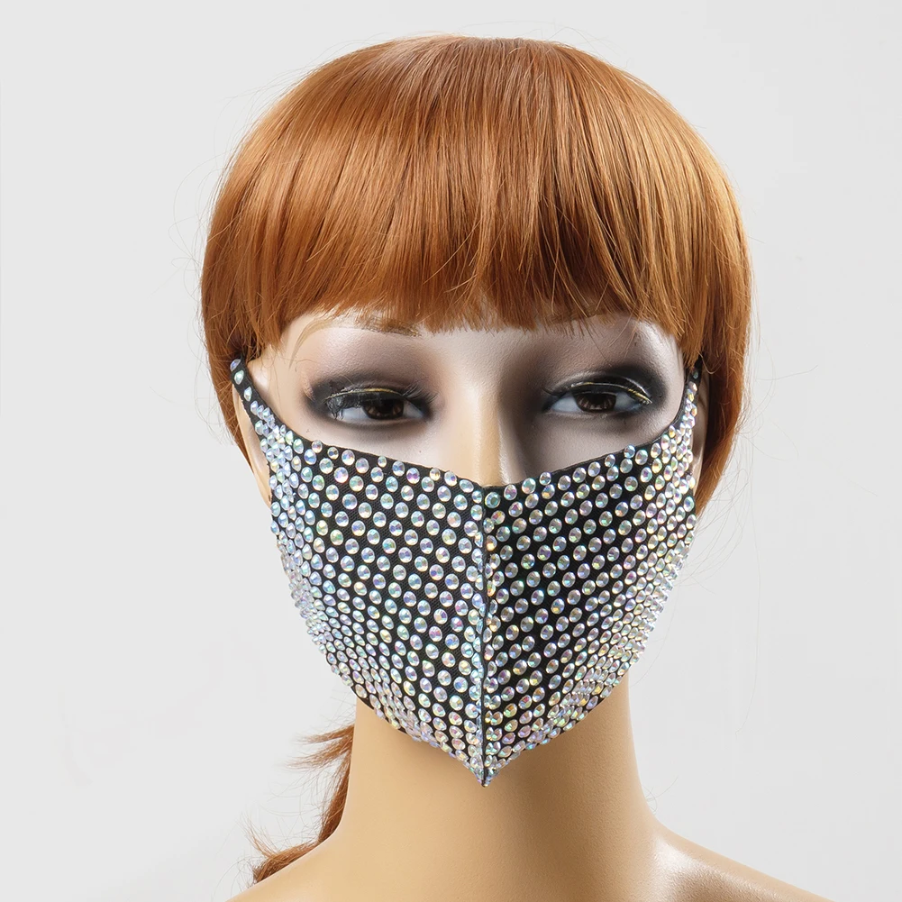 Sophisticated Rhinestone Jewelry Face Mask (2 Options) Queerks™