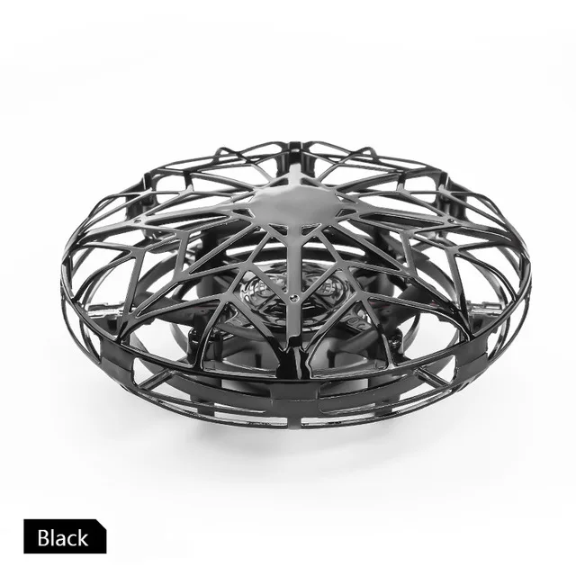 D11 Black Горячая Летающий Глобус вертолет анти-столкновения мини-Дрон НЛО Радиоуправляемый Дрон инфракрасная индукция самолет Квадрокоптер Обновление RC игрушки для детей - Цвет: D11 Black