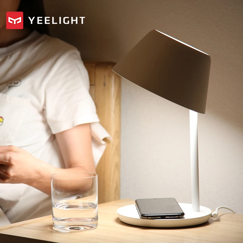 Xiaomi Yeelight YLCT02YL 6 Вт настольная лампа Smart wifi Touch Dimmable/YLCT03YL 18 Вт Светодиодный настольный светильник Pro Беспроводная зарядка для iPhone