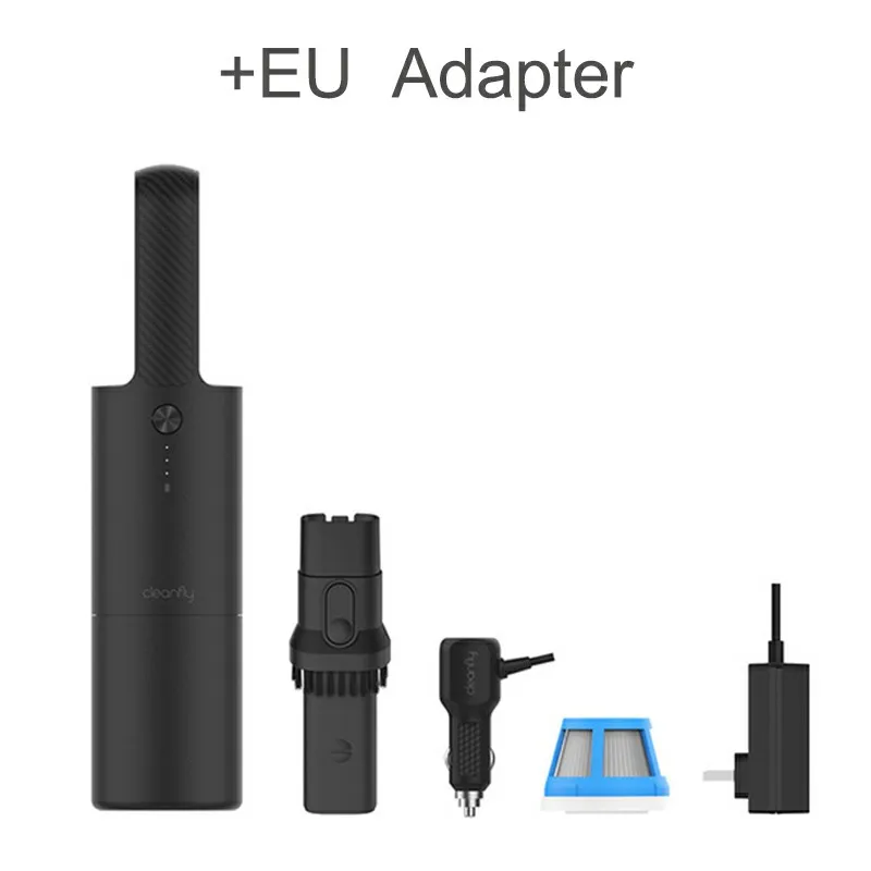 New XIAOMI MIJIA Cleanfly FVQ Vacuum Cleaner Portable Car Handheld for home Wireless Mini Dust Catcher Strong Cyclone Suction - Цвет: EU adapter