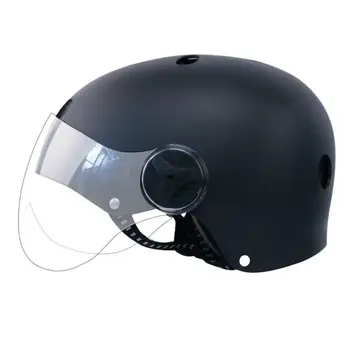

Summer Breathable Motorcycle Helmet Scooter Open Face Cap with Sunshield Unisex T8WF