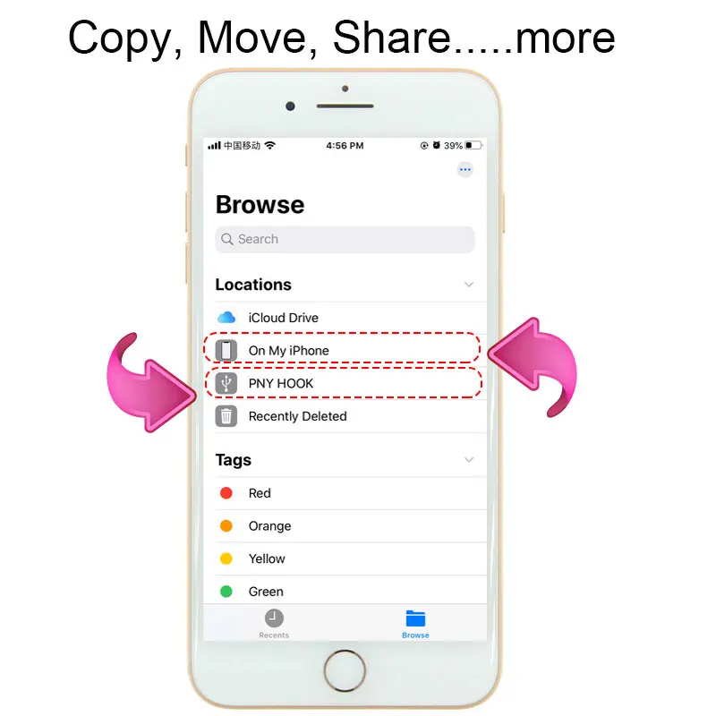 OTG адаптер Аксессуары для мобильных телефонов для ios 13 версия выше конвертер не приложение для освещения USB адаптер дропшиппинг
