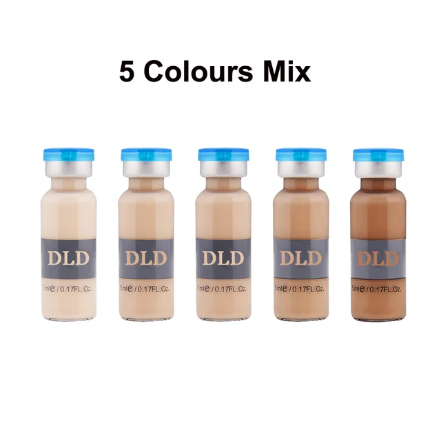 5ml Korean Ampoule Facial Booster Whitening Acne Healing Treatment Meso White Booster Ampoule Serum Starter Kit BB Cream Kit mix 5pcs