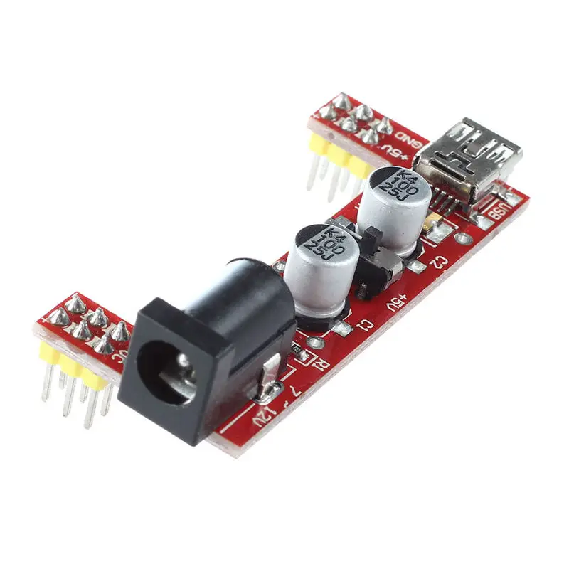 MB102 макетный модуль питания 3,3 V 5V без пайки для Arduino mini usb