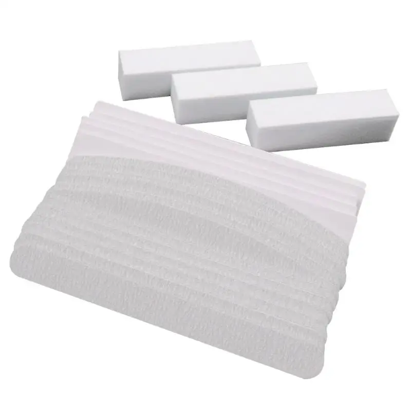 21pcs/Set Pro Nail Styling Tools Sponge Rubbing Polished Surface Sand Nail File Polished Bar Strip Nail Rubbing Art Tool