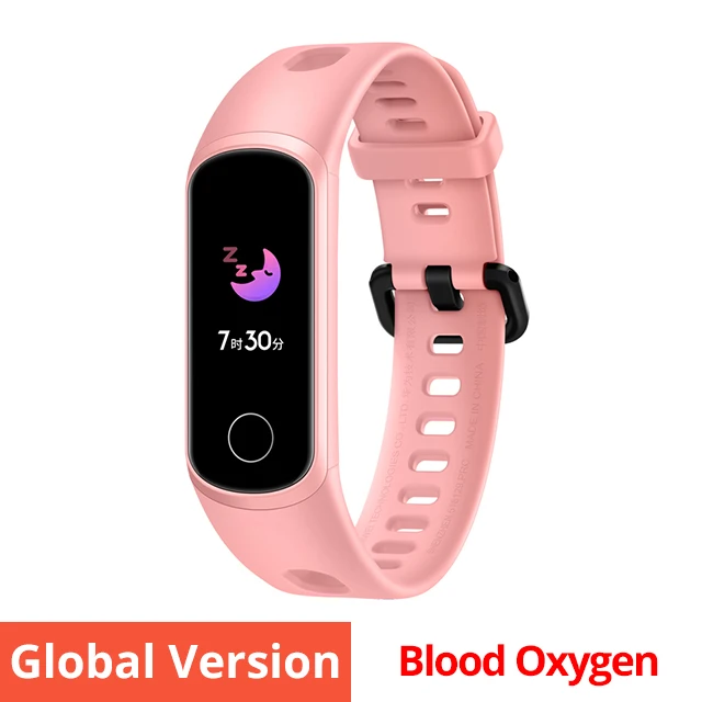 Pink Браслет huawei Honor Band 5i, умный браслет, зарядка через usb, мониторинг крови и кислорода, спортивный фитнес, сенсорный цветной экран 0,96 дюйма - Цвет: Pink