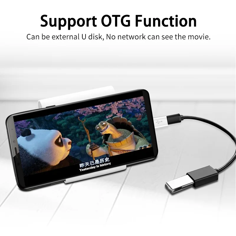 GUUGEI Mobile Phone Adapter Micro USB To USB C Data Card Conversion Head OTG3.1 Microusb Connector For Xiaomi 4C /LeTV /Huawei