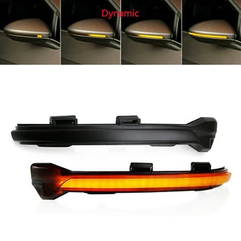 

2Pcs Left Right Rear View Mirror LED Dynamic Blink Turn Signal Light for Golf 7 MK7 GT I