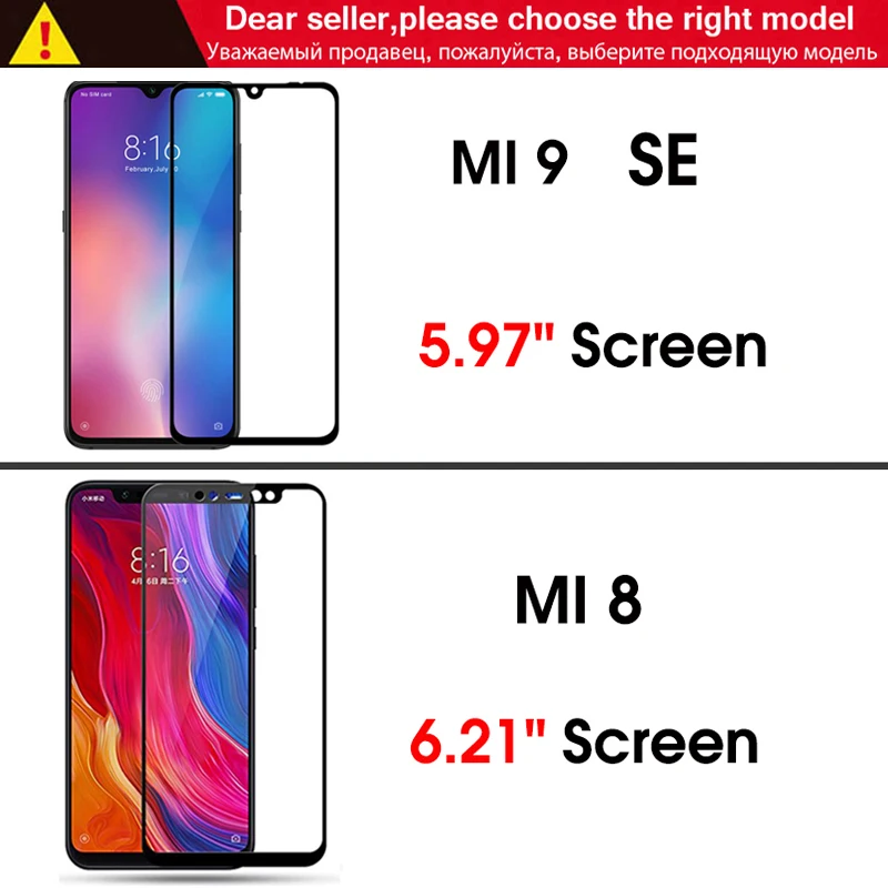 2 Pack предварительно защитное стекло на для Xiaomi Mi 8 Lite 9 Se Mi9 сяоми ми лайт se ГБ 4 64