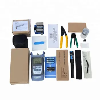 

Fiber Optic Tool Kit Optical FTTH Assembly Stripping Splicing Termination Fiber Optic Tool Kit With Optical Power Meter And VFL