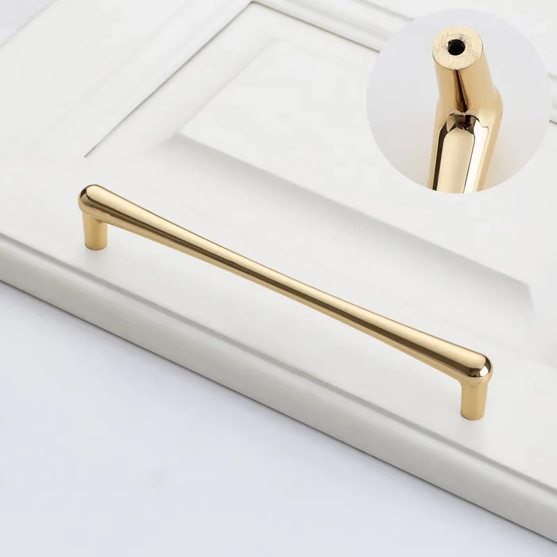 96mm Golden Furniture Handle Kitchen Cabinets Pulls Wardrobe simple modern Door round  Knob Hardware Parts  96mm Golden Furniture Handles Small Round Knob For Kitchen Cabinet Kitchen cabinet Handles,European Black Handles for Cabinet,Cupboard Knobs,128mm Pearl Black Handles