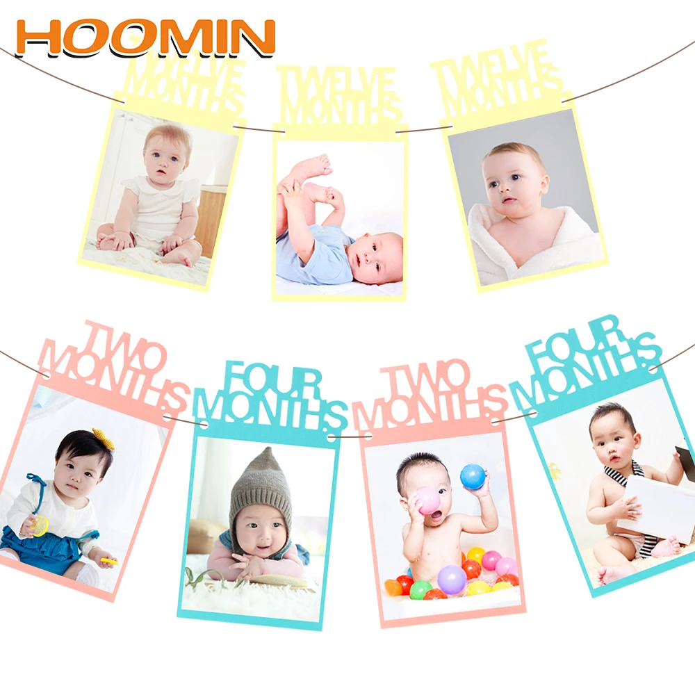 HOOMIN DIY 12 шт./компл. фоторамка для детского дня рождения украшение для комнаты веревка и пена творчество в старинном стиле Бумажные фоторамки