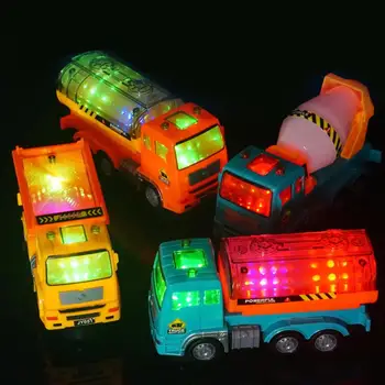 

Led Electric Truck Toy Multi-directional Lighting Oil Tanker Loader Mixer Truck Kids Electric Car Toy Kids Gift