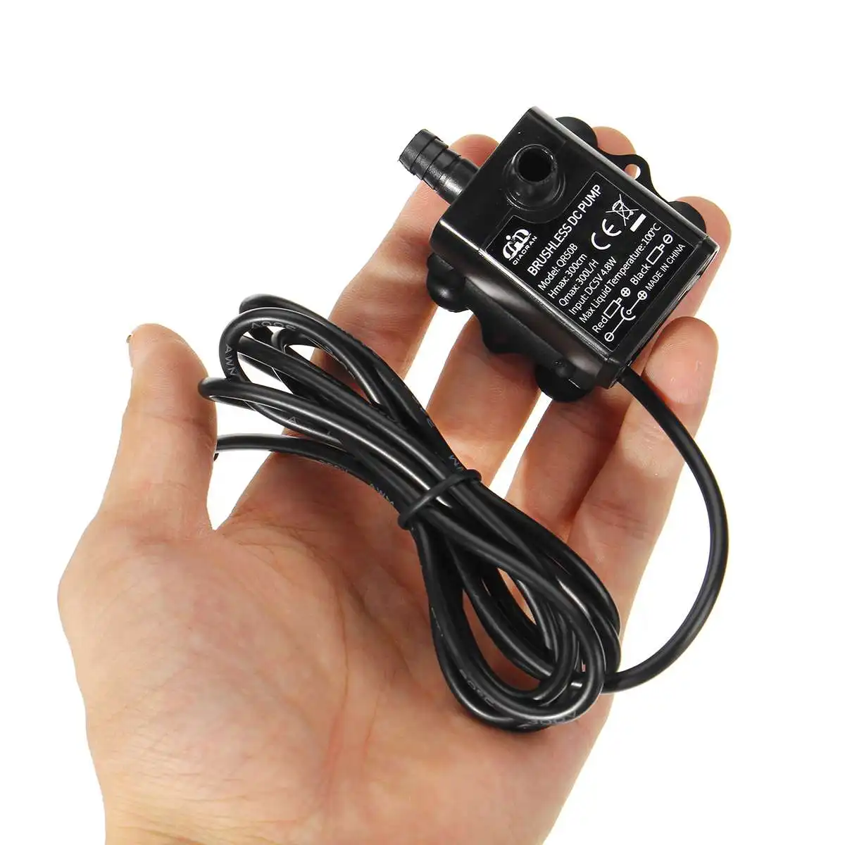 USB 300L/ч погружной водяной насос DC 5V 4,8 W аквариум фонтан Пруд QR50B