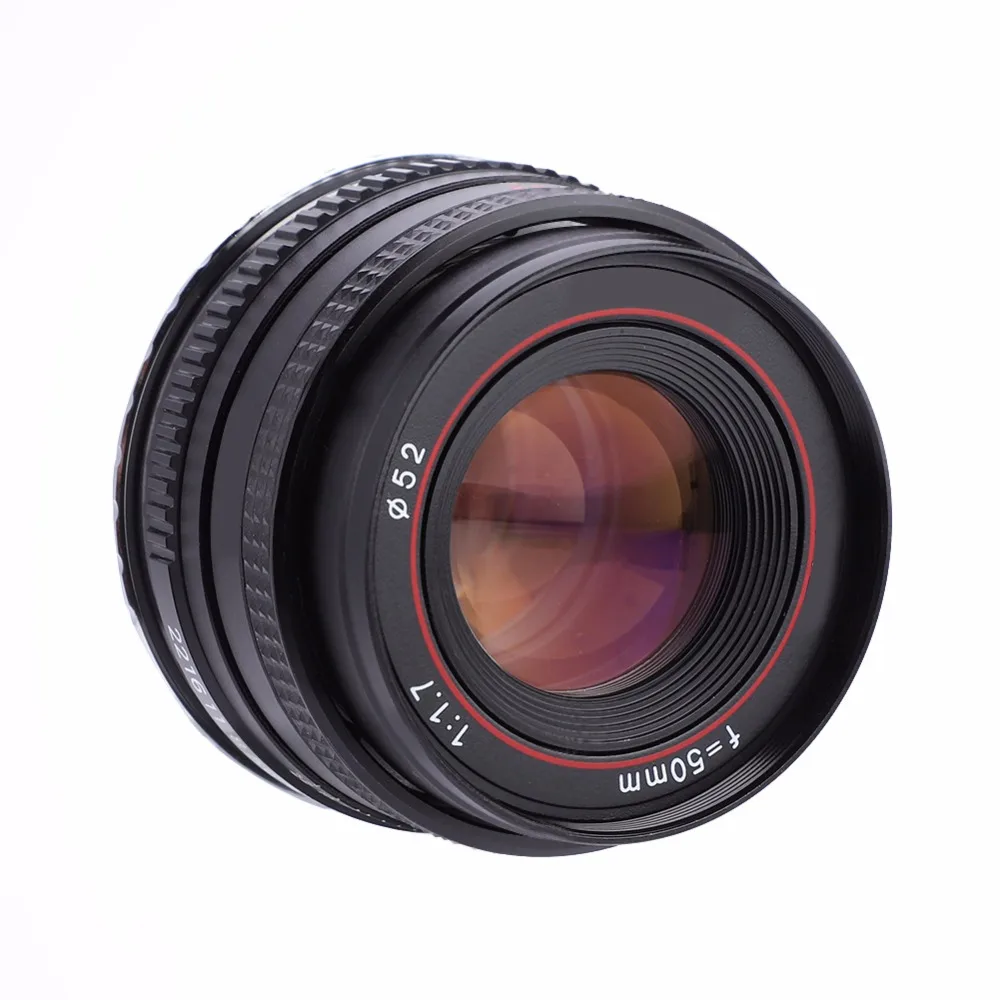 50 мм f1.7 большая апертура полная Рамка портретный ручной объектив многослойный оптический стеклянный объектив для Canon DSLR камеры