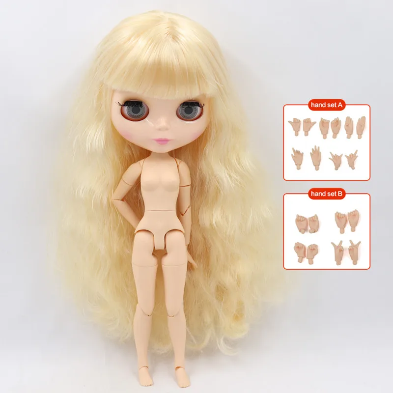 ICY Blyth кукла Обнаженная 1/6 шарнир тело 30 см игрушки BJD натуральный блестящий лицо с дополнительными руками AB DIY модные куклы подарок для девочки - Цвет: doll hand AB