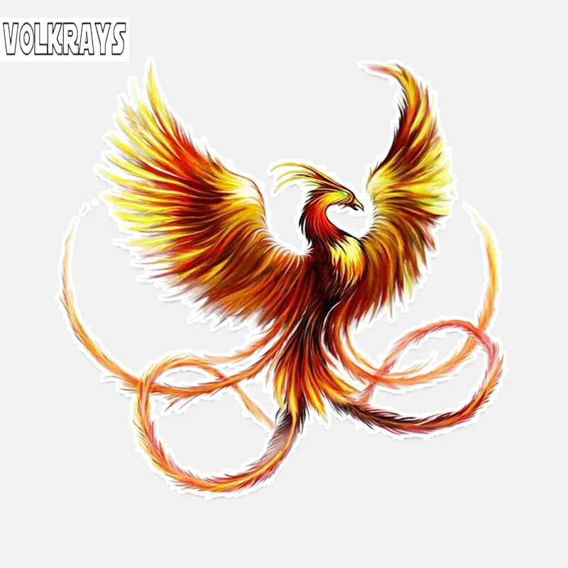 Volkrays индивидуальная наклейка для автомобиля Благородный Золотой Феникс
