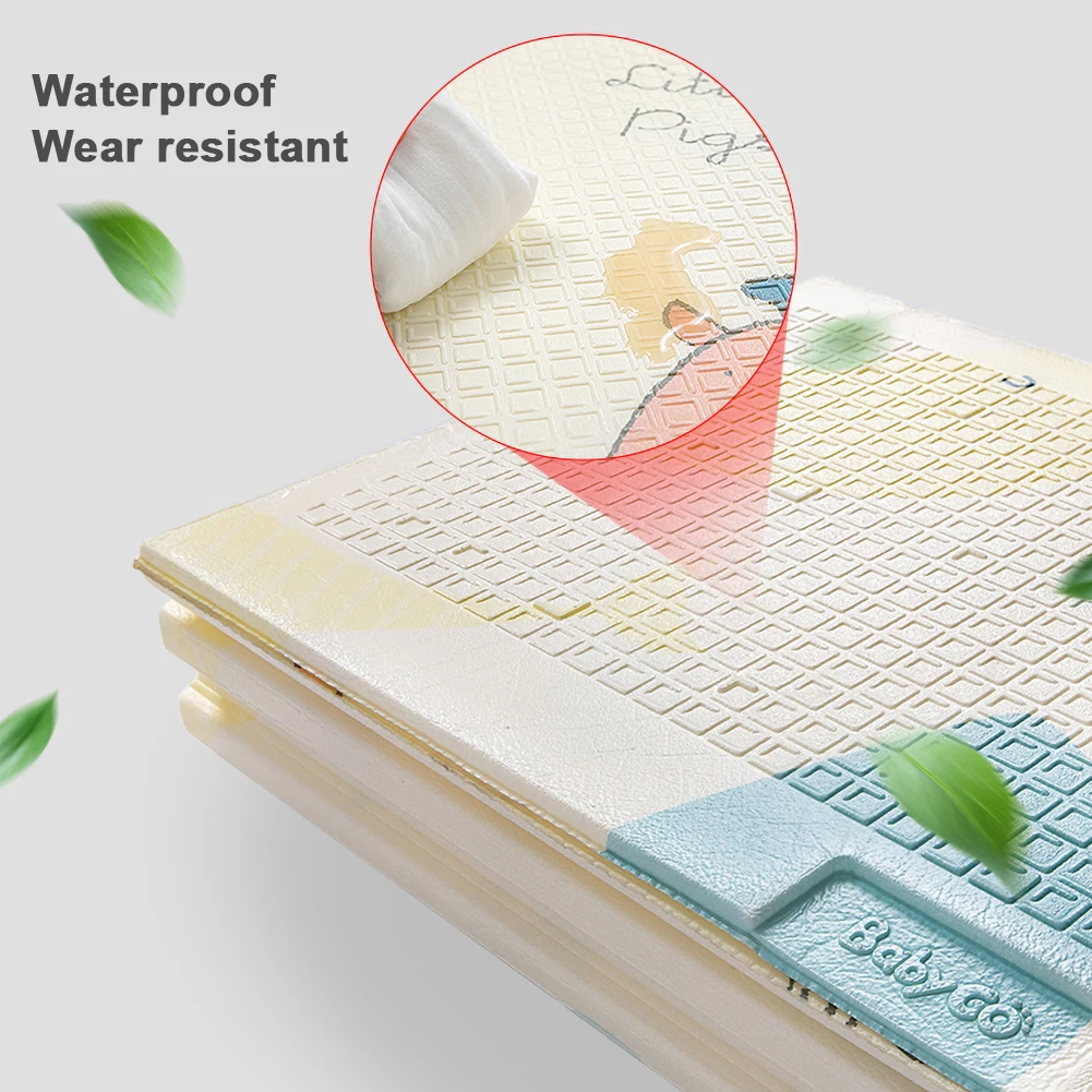 180 150 1cm Double sided Folding Puzzle Play Mat Infant Kids Game Pad XPE Crawling Mat 5