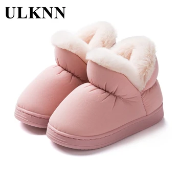 

ULKNN Baby's Cotton Shoes Down Cloth Children's Snow Boots Boys and Girls Cotton Shoes Kid's Plush Warm Shoes 2020 Winter Red