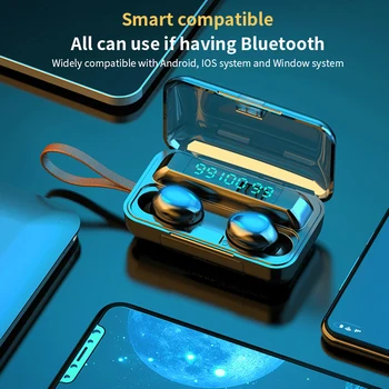 

TWS Earbuds Bluetooth 5.0 Wireless Stereo In-ear Earphones with Charging Case Earpiece Bluetooth Sport Earbuds Headset