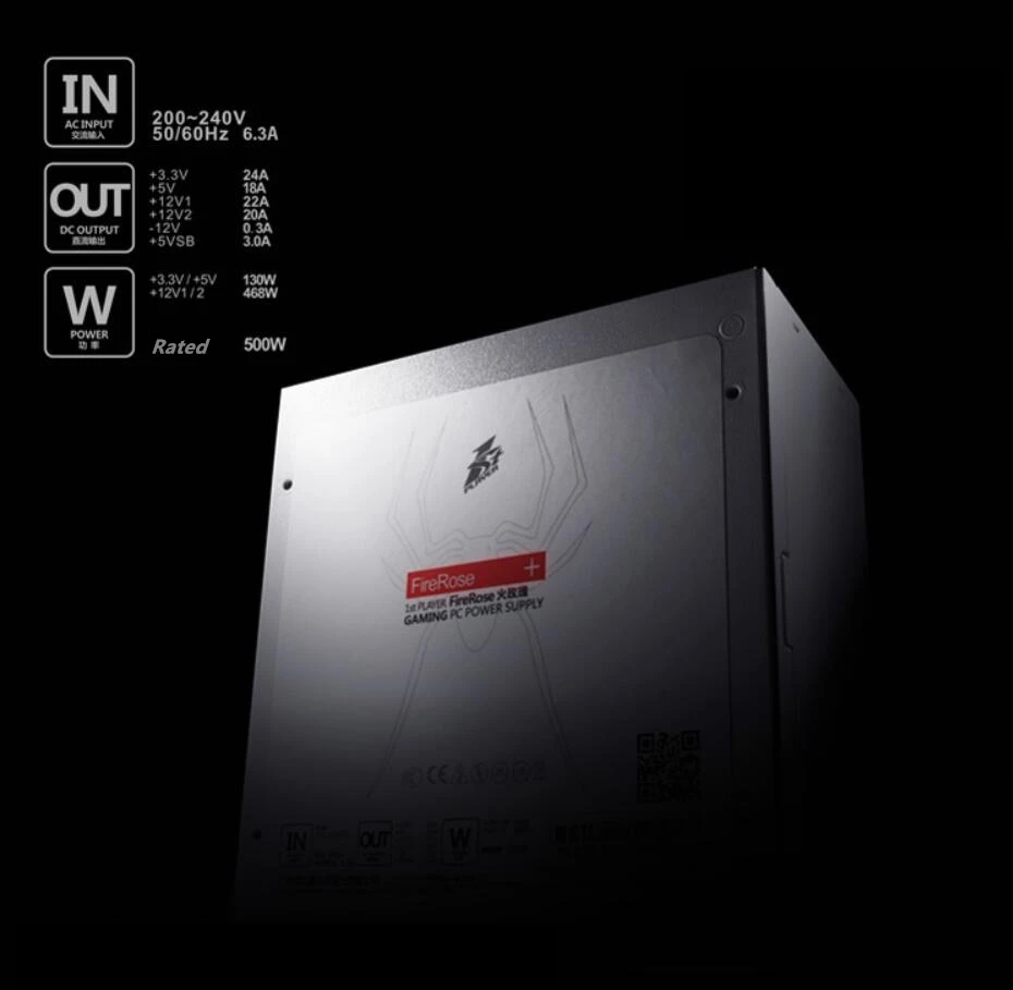 Блок питания для 1stplayer FireRose Intel блок питания ATX 12В 500W 400W Питание PS-500FR PS-400FR