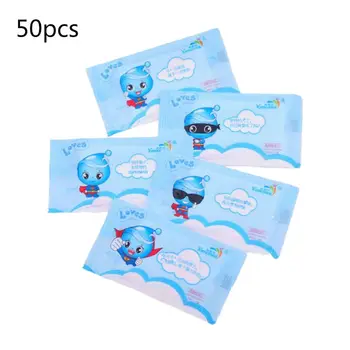 

50pcs Baby Wet Wipes Travel Portable Hand Mouth Tissues Individually Wrapped
