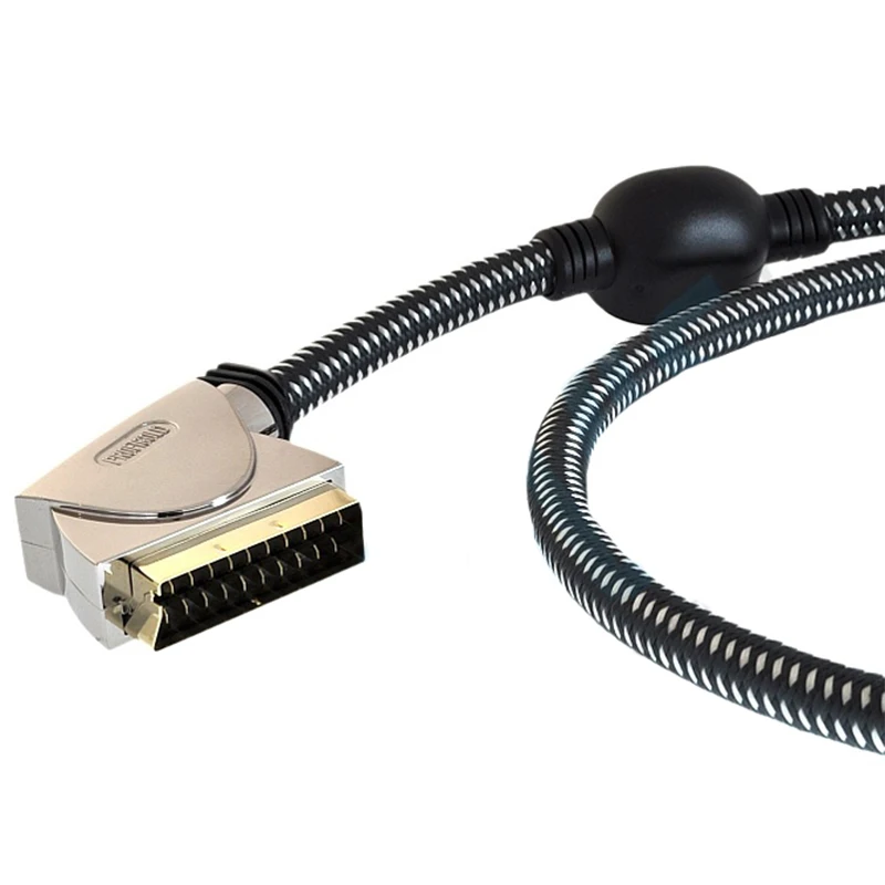 PROFIGOLD HAVE BEEN MANUFACTURING OXYPURE PGV7000 METAL GOLD TIPPED PREMİUM SCART SCART CABLE 1.5 MT