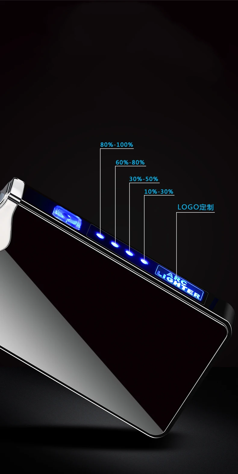Horse Light Lightning дисплей электрическая зажигалка USB зарядка электронная импульсная Зажигалка двойная дуговая плазменная Зажигалка Ветрозащитная зажигалка