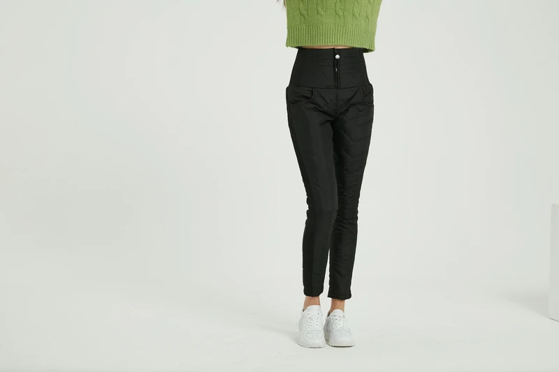 Wixra, женские зимние штаны с высокой талией, длинные штаны, женские уличные теплые плотные узкие брюки размера плюс 4XL