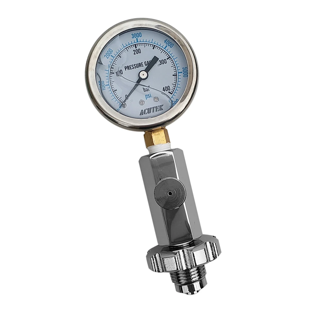 

Accurate Scuba Diving Air Tank Pressure Gauge Checker Cylinder Tanks Tester Parts 0-6000 psi / 0-400 bar