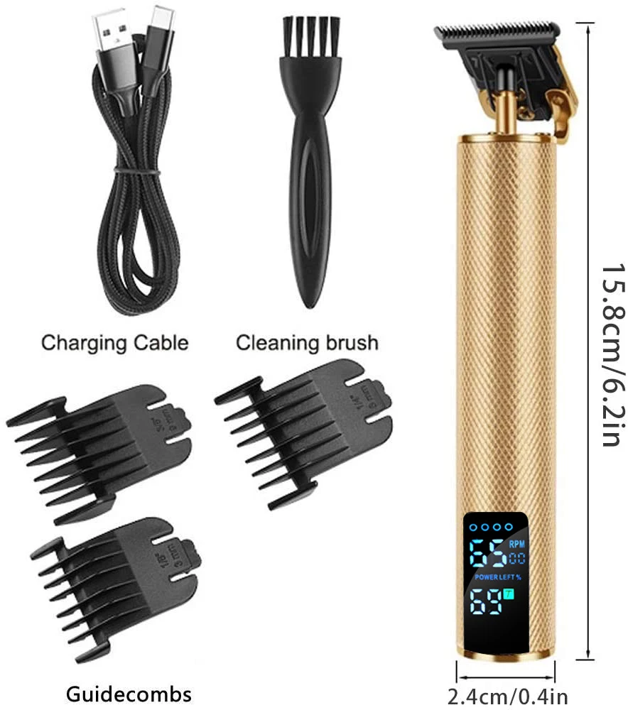 Máquina de Cortar Aparador de Cabelo para Homens Máquina de Corte de Cabelo para Homens Corte de Cabelo Elétrica Recarregável Barbeador Elétrico Barba Barbeiro 25 Cheap Aparadores de pelo
