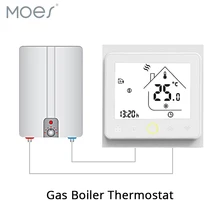 Термостат Регулятор температуры lcd сенсорный экран подсветка для воды/газовый котел 3A Еженедельный программируемый