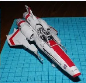 

Star Wars mark2 fighters hyperfine version 3D paper model DIY Toy