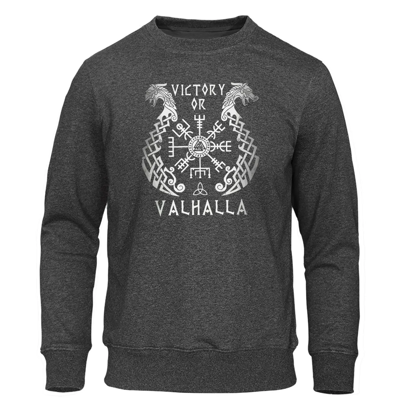 Viking legend, мужские толстовки, толстовка Valhalla Odin, мужские свитшоты, Осень-зима, повседневный пуловер, Флисовая теплая уличная одежда - Цвет: dark gray 6