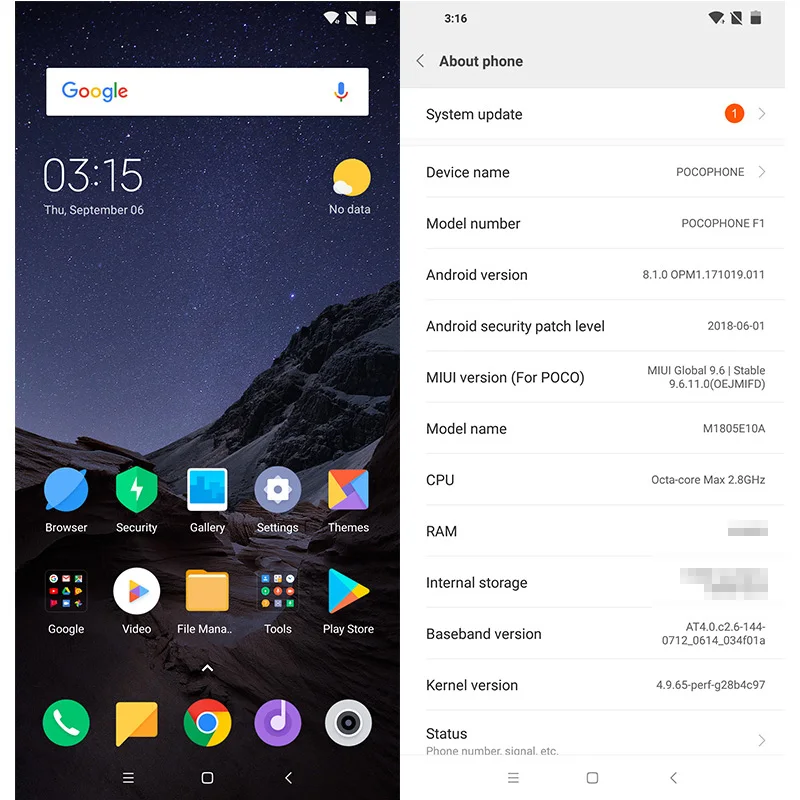 Глобальная версия Xiaomi POCOPHONE F1 6 ГБ 64 Гб/6 ГБ 128 ГБ мобильные телефоны Snapdragon 845 6,1" экран 20 Мп камера 4000 мАч