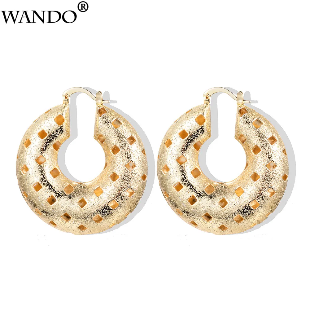 

WANDO Ethiopian Europe America Middle East Arab Rose Gold Earrings Stud for Girls Women Gold Color Mini Earring Jewelry Gifts