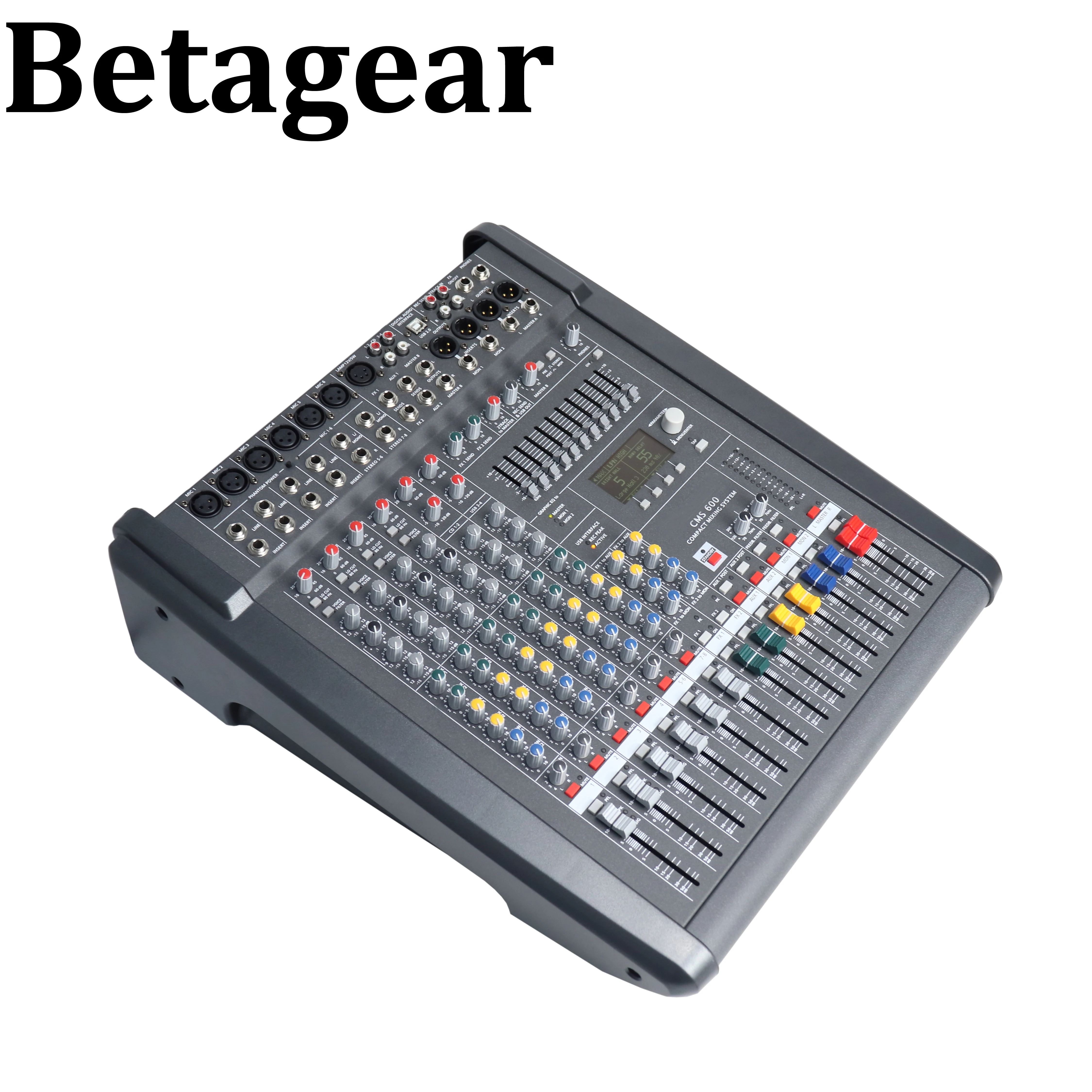 XTUGA DJ Mixer Built-In Monitor Headphone Jack 8