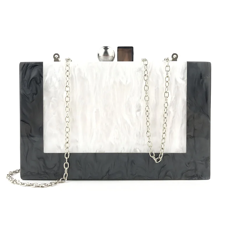 

Stylish luxury marbled lady bag, one-shouldered lady bag evening dress party