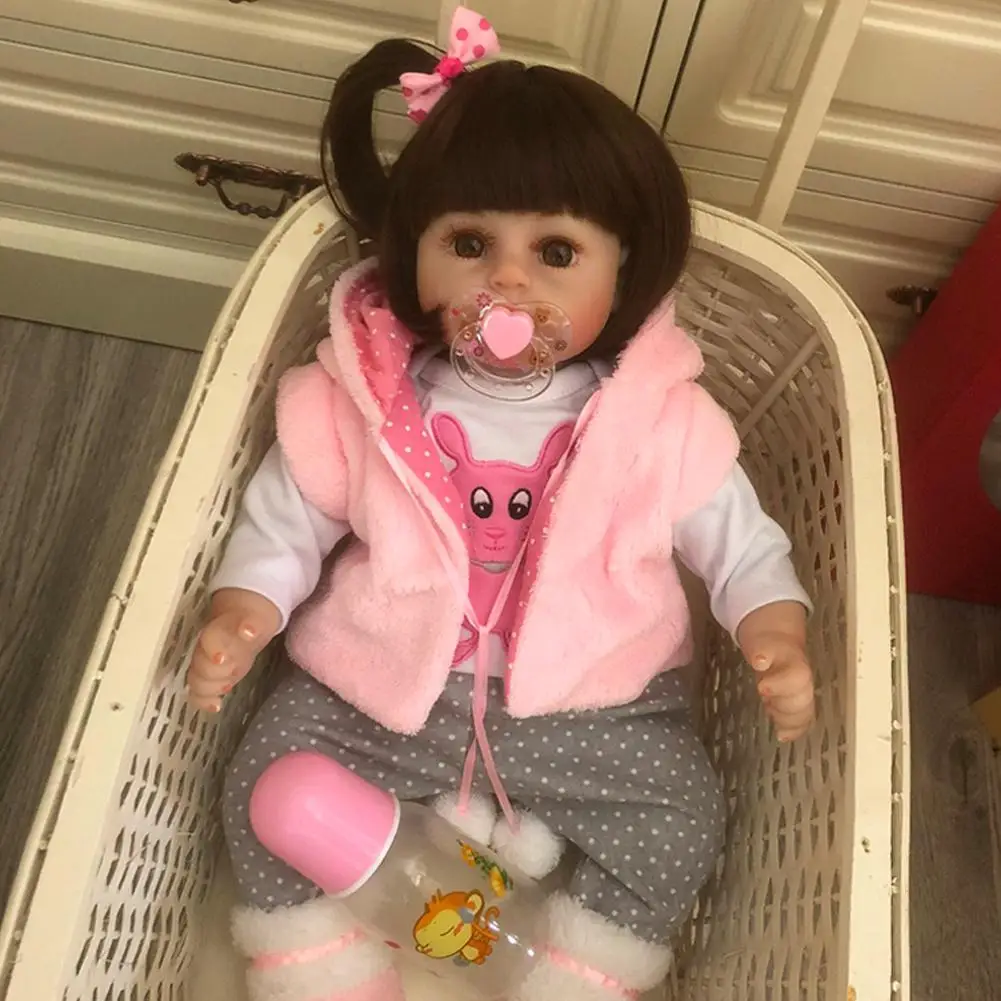 LeadingStar 47 см Силиконовые Reborn Super Baby реалистичные детские Bonecas Детские куклы Bebes Reborn игрушки для детей Подарки